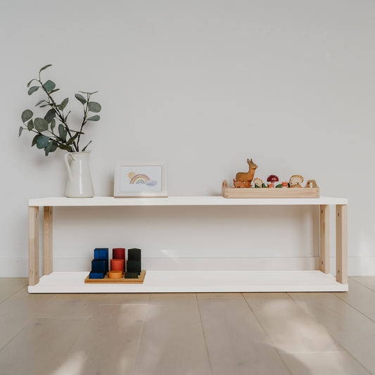 Regaleinheit: Zwei Regalböden, weiß